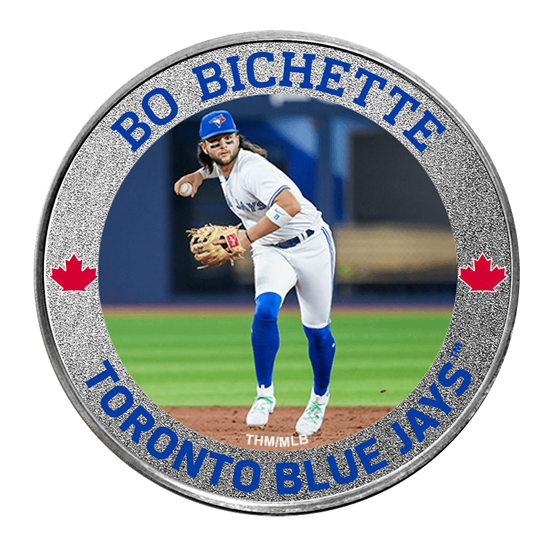 Image for 1 oz Toronto Blue Jays Silver Colourized Player Round- Bo Bichette from TD Precious Metals